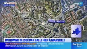 Un homme blessé par balle hier à Marseille