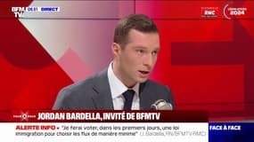 Jordan Bardella: "Je suis le seul en capacité de faire barrage à Jean-Luc Mélenchon et à l'extrême gauche"