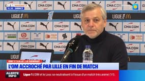 OM-Losc: "un sentiment mitigé" pour Bruno Genesio après le match nul obtenu face à l'OM