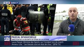 Pascal Duvauchelle, directeur de la sécurité du stade de la Licorne : "Le stade n'est pas du tout en cause"