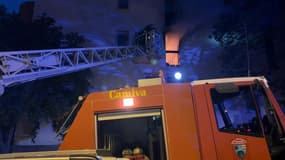 Un incendie s'est déclaré dans un appartement à Mouans-Sartoux e 11 mai 2023.