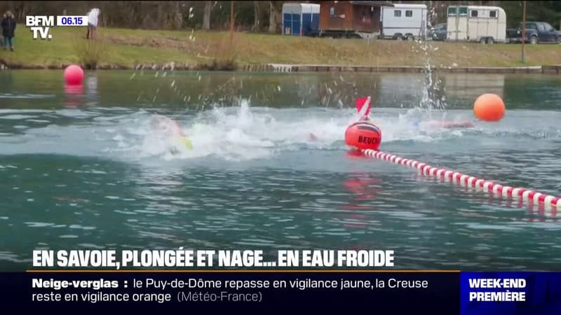 La Haute-Savoie accueille la deuxième édition d'un défi givré: les championnats du monde de nage en eau glacée