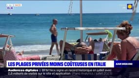 Côte d'Azur: les plages privées sont moins chères en Italie