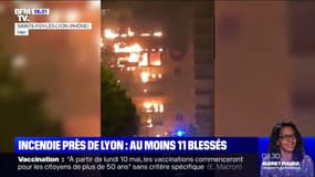 Au moins 11 personnes ont été blessées dans un incendie près de Lyon