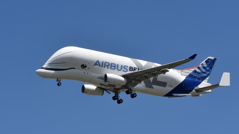 Aujourd'hui nous découvrons l'engin", a lancé le directeur du programme Beluga XL, Bertrand George, avec un large sourire. 