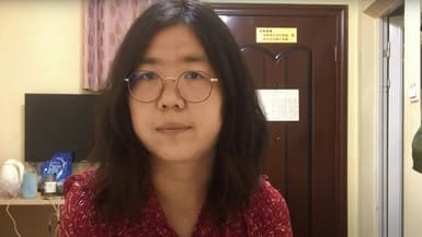 Zhang Zhan dans une vidéo non datée diffusée sur YouTube, capture d'écran du 28 décembre 2020