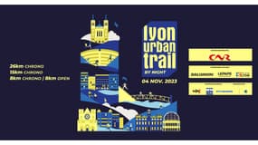 Lyon Urban Trail by Night