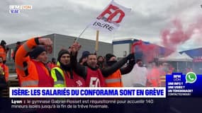 Isère: les salariés Conforama du site de Saint-Georges-d'Espéranche en grève
