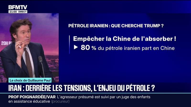 LE CHOIX DE GUILLAUME PAUL - Iran/États-Unis: derrière les tensions, l'enjeu du pétrole?