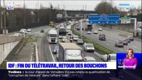 Ile-de-France: avec la fin du télétravail obligatoire, les embouteillages reviennent