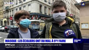 "Ça tient chaud, on a du mal à respirer": ces écoliers Lyonnais ont du mal à s'habituer au masque