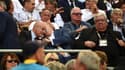 Bernard Laporte et Paul Goze en tribune