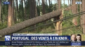 La tempête Leslie a frappé le Portugal avec des vents à plus de 170 km/h