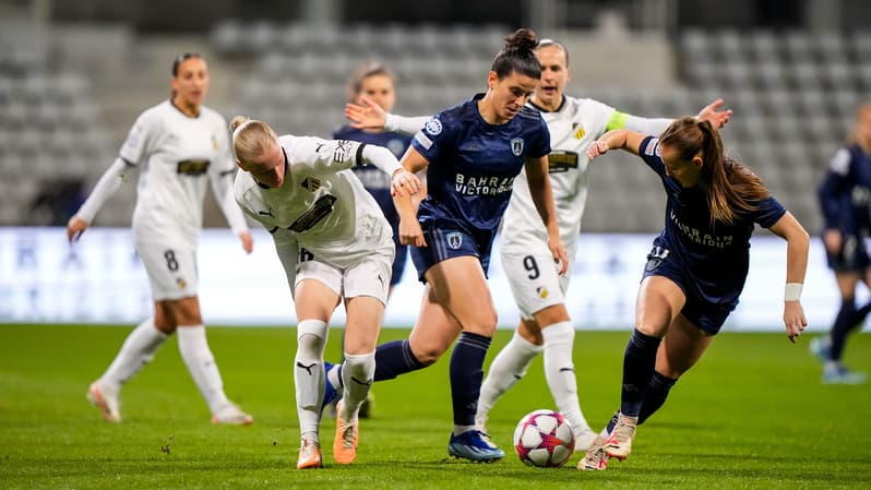 Mathilde BOURDIEU lors de Paris FC-BK Hacken le 15/11/2023	