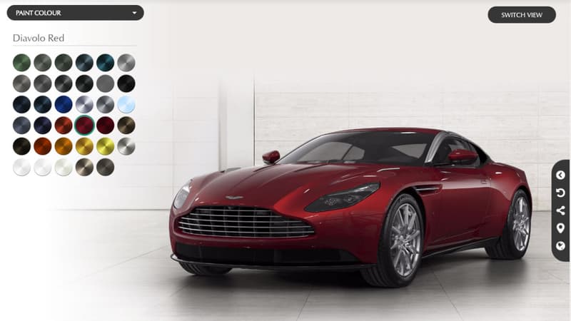 Aston Martin lance le configurateur de la DB11, actuellement présentée au Salon automobile de Genève (et dans notre vidéo).