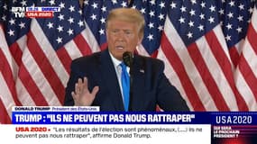 "C'est de la fraude !": Donald Trump menace de saisir la Cour suprême et revendique sa victoire