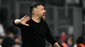 Francesco Farioli, le coach de l'OGC Nice, face à l'OM le 24 avril 2024.