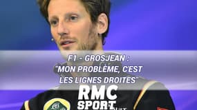 F1 - Grosjean : "Mon problème, c'est les lignes droites"