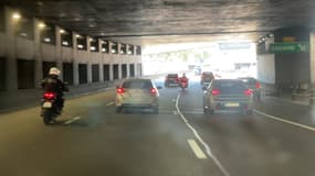 Circulation en inter-file de motards
