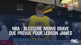 NBA : Blessure moins grave que prévue pour LeBron James