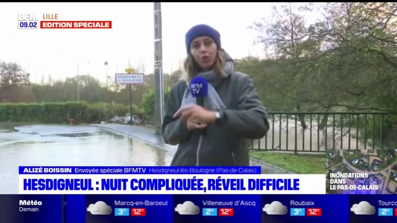 Hesdigneul-lès-Boulogne: une nuit compliquée et un réveil difficile après les inondations