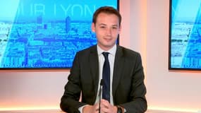 Ambroise Méjean, sur le plateau de BFM Lyon, le 9 mai.