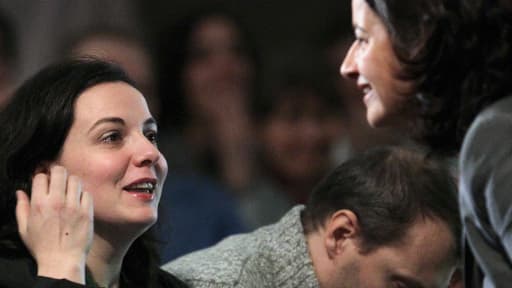 Emmanuelle Cosse et Cécile Duflot, le 30 novembre, au congrès de Caen.