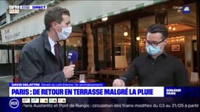 Paris: David Delattre, gérant du café Étienne évoque un retour "mitigé", avec "une peur que ça referme"
