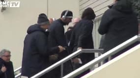 Arrivée du PSG à Manchester