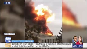 Les premières images des explosions et de l'incendie sur le campus de l'Université Lyon 1