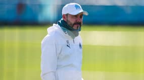 Roberto De Zerbi à l'entraînement de l'OM, 28 février 2025