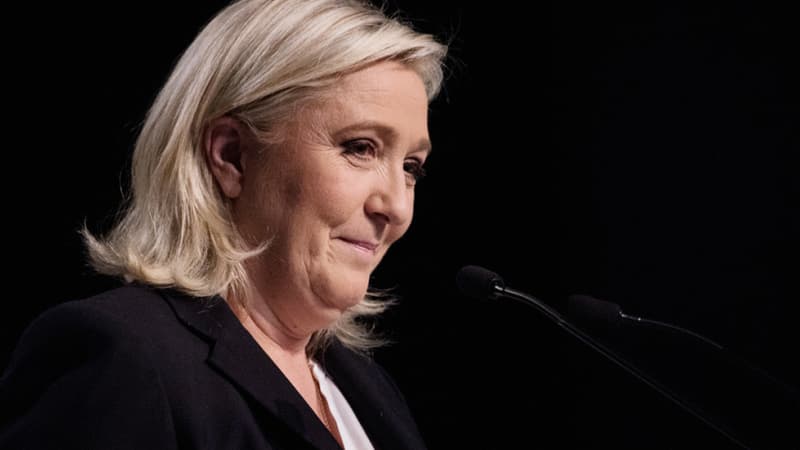 Marine Le Pen, présidente du Front national, le 6 décembre 2015. 