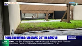 Harfleur: un stand de tirs pour la police du Havre rénové