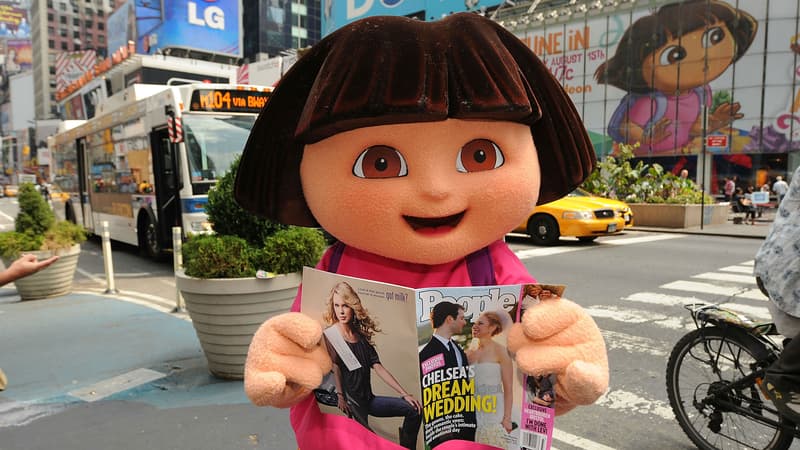 Dora l'exploratrice, à Times Square à New York en 2010