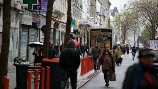 Une rue de Saint-Denis, en Seine-Saint-Denis, le 19 novembre 2015 Une rue de Saint-Denis, en Seine-Saint-Denis, le 19 novembre 2015