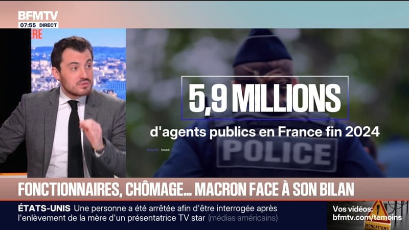 L'ÉDITO POLITIQUE D'ARTHUR - Fonctionnaires, chômage, industrie... Emmanuel Macron face à son bilan, "un cercueil de belles promesses"