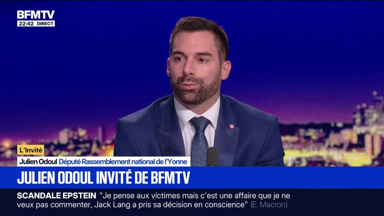 Procès du RN: Julien Odoul, député RN de l'Yonne, reste "optimiste" quant au sort de Marine Le Pen Kép