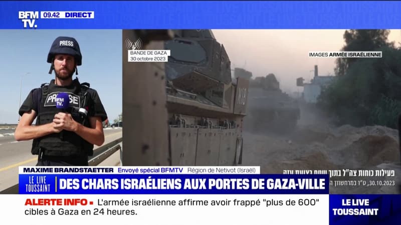 Des chars israéliens aperçus dans un quartier de la ville de Gaza