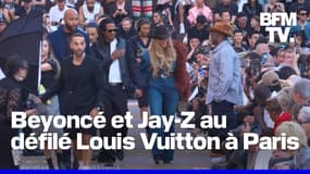 Beyoncé prolonge son séjour à Paris et assiste au défilé Louis Vuitton à Paris 