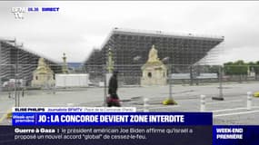 La place de la Concorde désormais fermée aux piétons, vélos et voitures à l'approche des JO