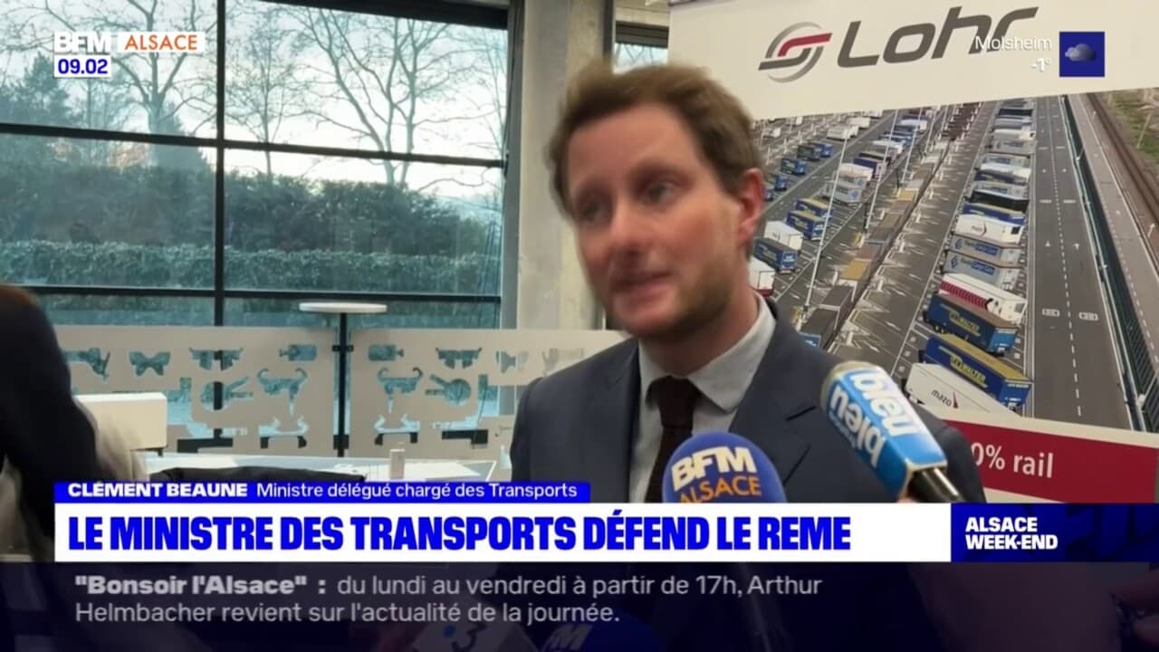 Strasbourg Clément Beaune, le ministre des Transports, défend le REME