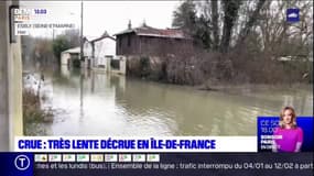 Crues en Ile-de-France: le niveau des cours d'eau baisse très lentement 