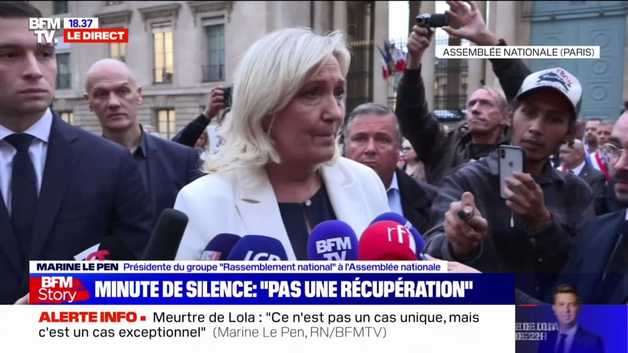 Marine Le Pen Sur Le Meurtre De Lola: 