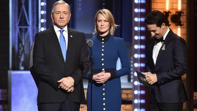 Kevin Spacey et Robin Wright aux Tony Awards dans la peau de Frank et Claire Underwood