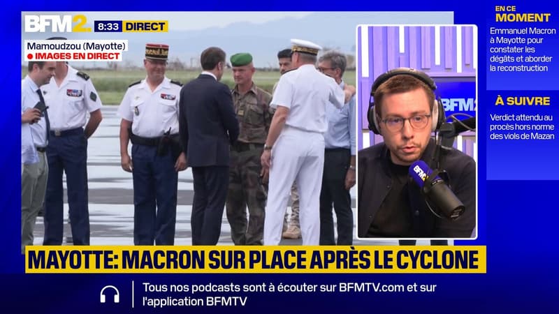 Mayotte: Emmanuel Macron est arrivé dans l'archipel cinq jours après le passage du cyclone Chido