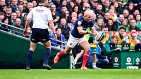 Maxime Lucu lors du match Irlande-France (27-42, 6 Nations), le 8 mars 2025
