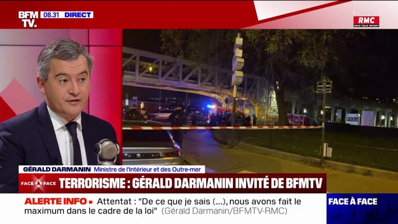 Attaque à Paris: Gérald Darmanin affirme qu'il y a eu 