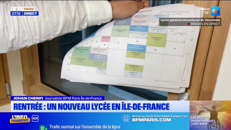 Rentrée des classes: un nouveau lycée à Vincennes, le seul établissement scolaire construit cette année dans la région (1/1)