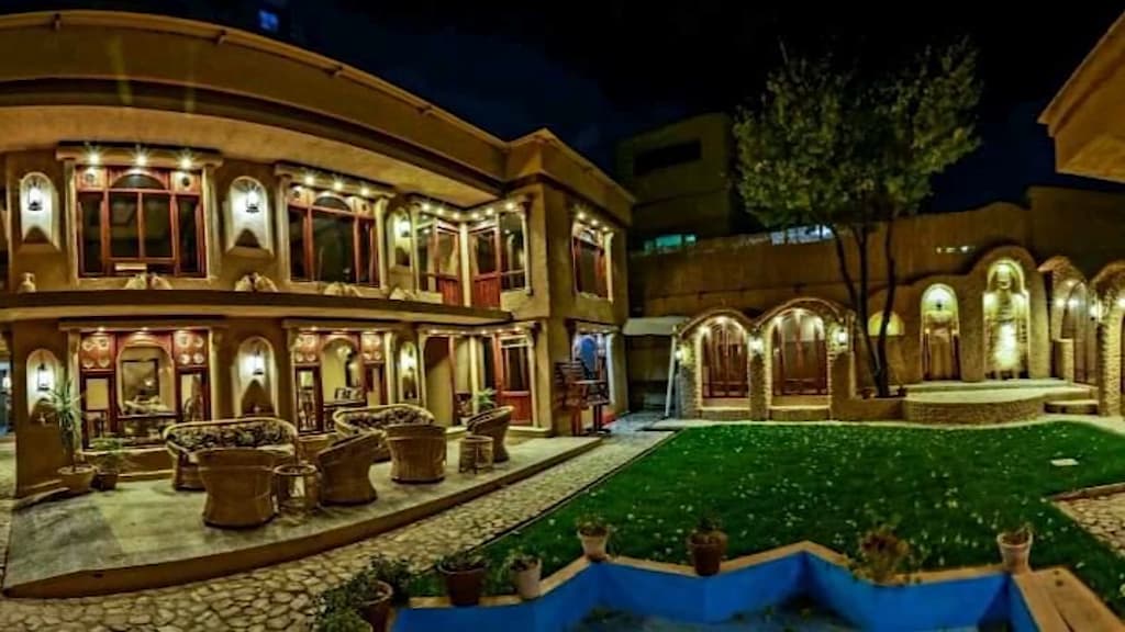 Le restaurant de Zarah à Kaboul, avant qu'il ne soit détruit par les talibans.