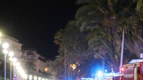 Les secours sur la Promenade des Anglais, jeudi 14 juillet à Nice.